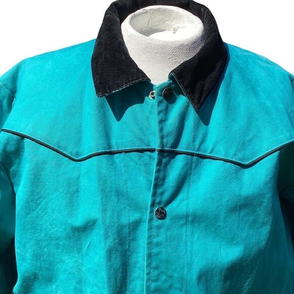 Vintage Saddlesmith Outfitters horseback riding duster long coat large. 0525 - Picture 5 of 10